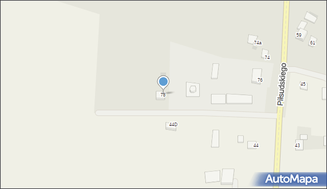 Miechów, Piłsudskiego Józefa, marsz., 78, mapa Miechów