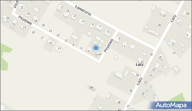 Miedziana Góra, Pirytowa, 2, mapa Miedziana Góra