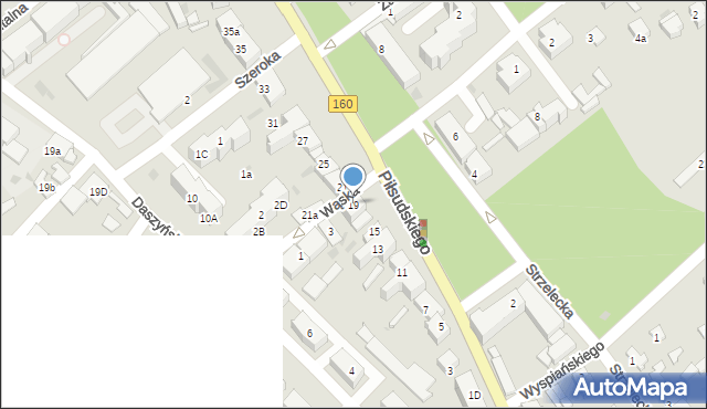 Międzychód, Piłsudskiego Józefa, marsz., 19, mapa Międzychód