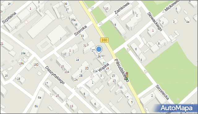 Międzychód, Piłsudskiego Józefa, marsz., 25, mapa Międzychód