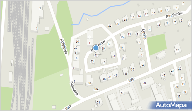 Międzylesie, Pionierów, 21, mapa Międzylesie