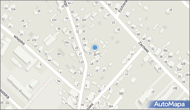 Międzyrzec Podlaski, Piłsudskiego Józefa, marsz., 20, mapa Międzyrzec Podlaski