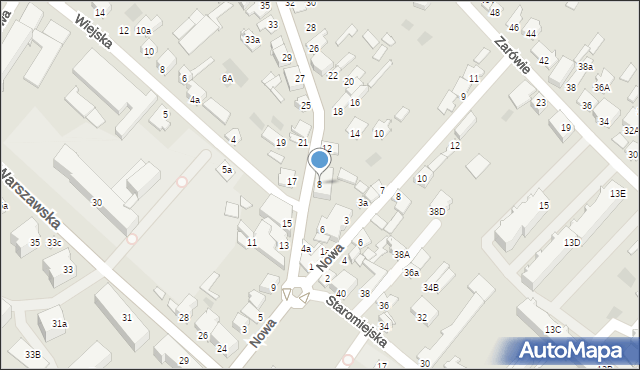 Międzyrzec Podlaski, Piłsudskiego Józefa, marsz., 8, mapa Międzyrzec Podlaski