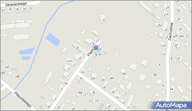 Międzyrzec Podlaski, Piwna, 8, mapa Międzyrzec Podlaski