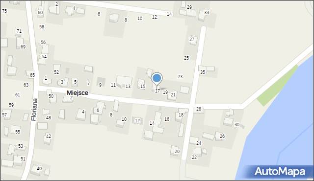 Miejsce, Piotra i Pawła, 17, mapa Miejsce