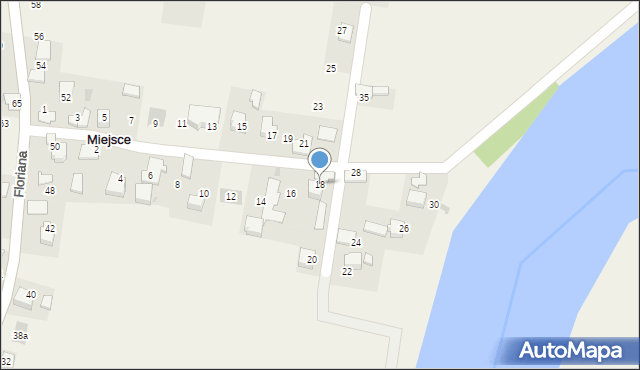 Miejsce, Piotra i Pawła, 18, mapa Miejsce