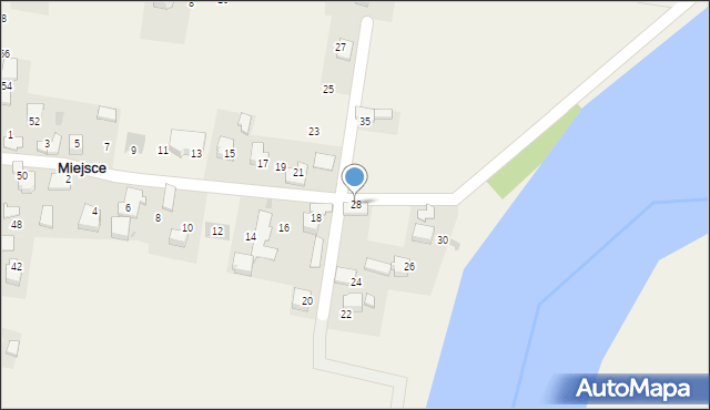 Miejsce, Piotra i Pawła, 28, mapa Miejsce