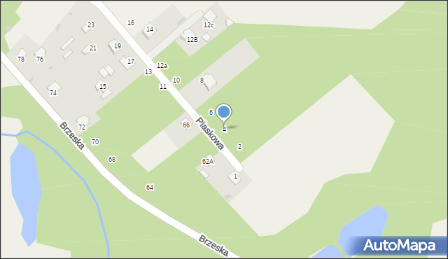 Mielnik, Piaskowa, 4, mapa Mielnik