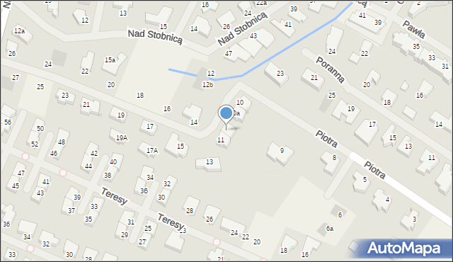 Mierzyn, Piotra, 11a, mapa Mierzyn