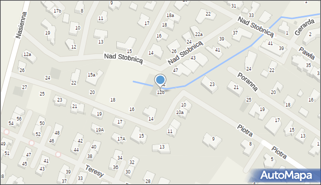 Mierzyn, Piotra, 12b, mapa Mierzyn