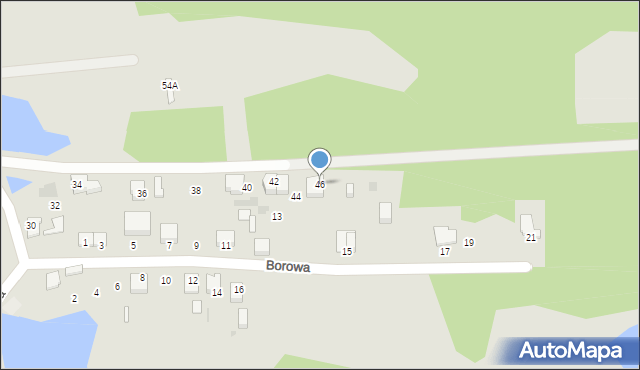 Mikołów, Piaskowa, 46, mapa Mikołów