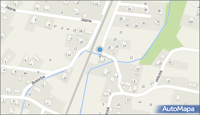 Milówka, Piłsudskiego Józefa, marsz., 5, mapa Milówka