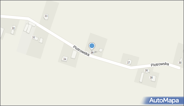 Mirosław, Piotrowska, 35, mapa Mirosław