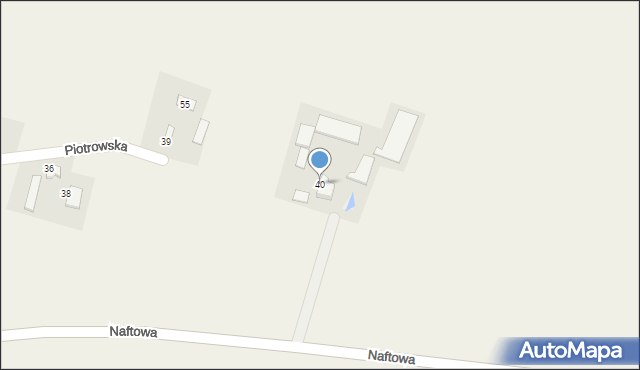 Mirosław, Piotrowska, 40, mapa Mirosław