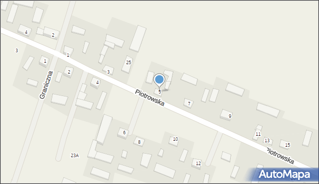 Mirosław, Piotrowska, 5, mapa Mirosław