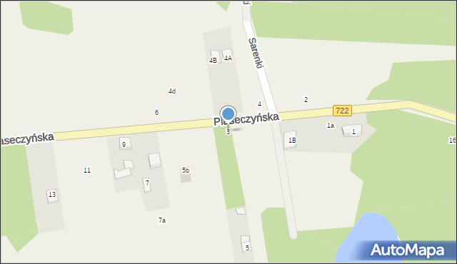 Mirowice, Piaseczyńska, 3, mapa Mirowice