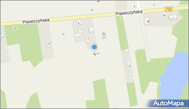 Mirowice, Piaseczyńska, 7a, mapa Mirowice