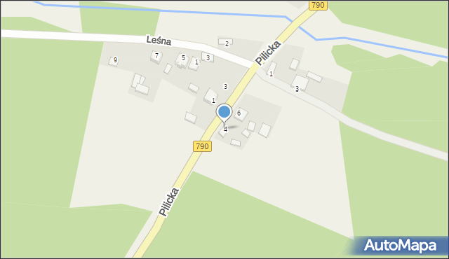 Mitręga, Pilicka, 4, mapa Mitręga