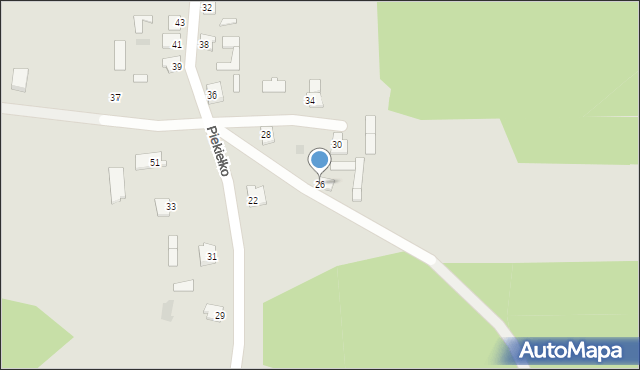 Mława, Piekiełko, 26, mapa Mława