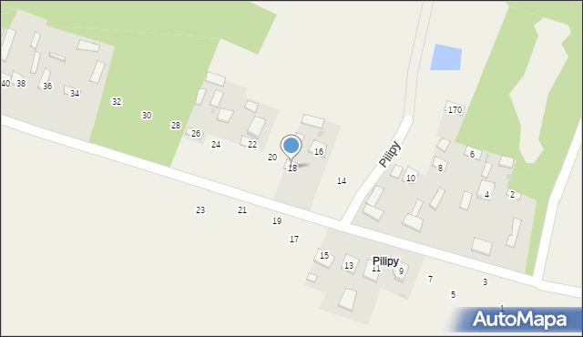 Młodów, Pilipy, 18, mapa Młodów