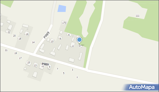 Młodów, Pilipy, 2, mapa Młodów