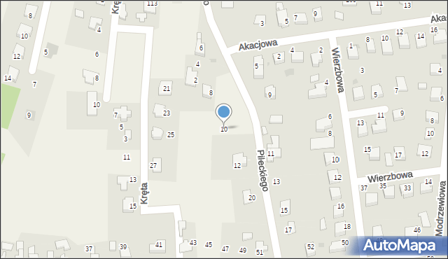 Mnich, Pileckiego Witolda, rtm., 10, mapa Mnich