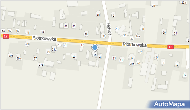 Mniszków, Piotrkowska, 15, mapa Mniszków