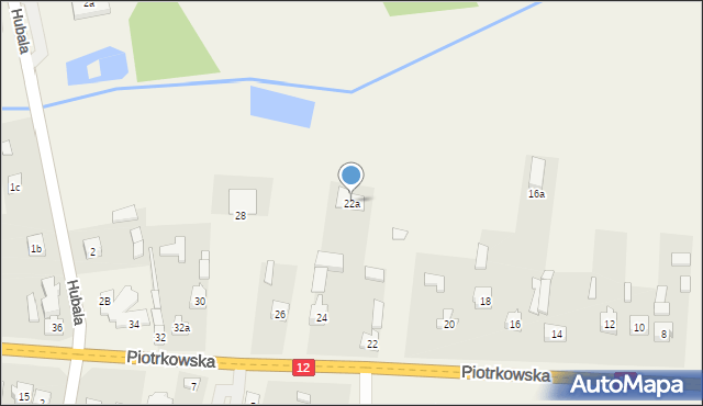 Mniszków, Piotrkowska, 22a, mapa Mniszków