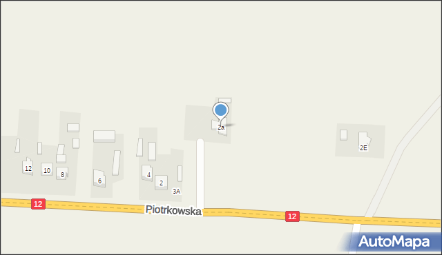 Mniszków, Piotrkowska, 2a, mapa Mniszków