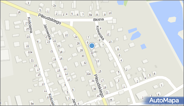 Modliborzyce, Piłsudskiego Józefa, marsz., 11, mapa Modliborzyce