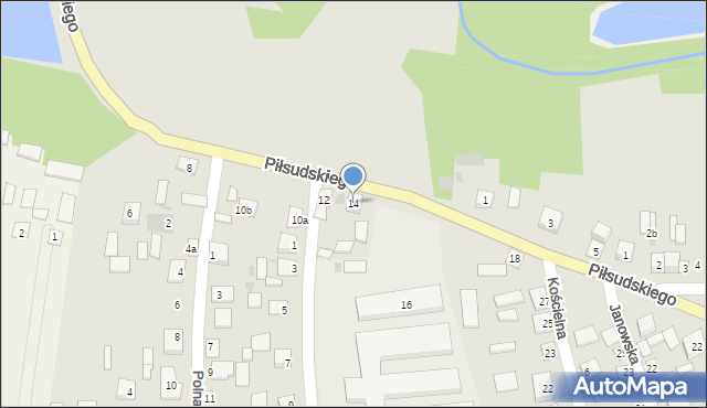 Modliborzyce, Piłsudskiego Józefa, marsz., 14, mapa Modliborzyce