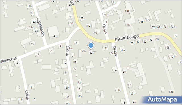 Modliborzyce, Piłsudskiego Józefa, marsz., 52, mapa Modliborzyce