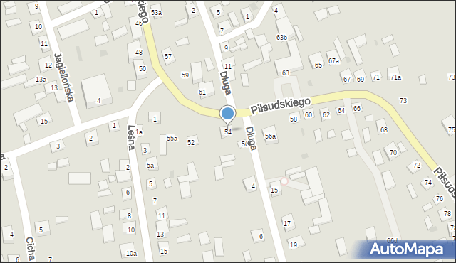 Modliborzyce, Piłsudskiego Józefa, marsz., 54, mapa Modliborzyce