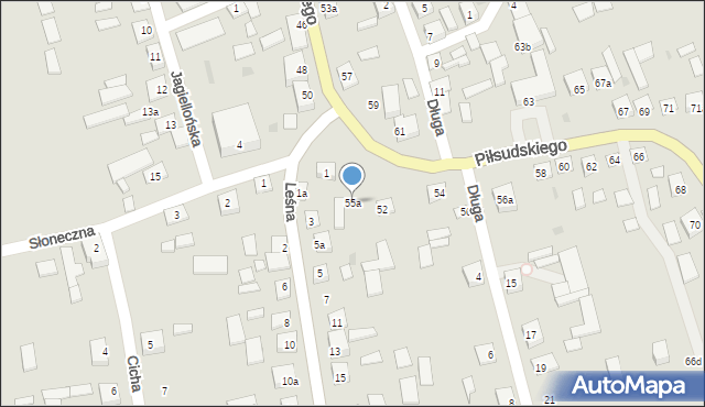 Modliborzyce, Piłsudskiego Józefa, marsz., 55a, mapa Modliborzyce