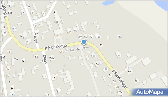 Modliborzyce, Piłsudskiego Józefa, marsz., 66, mapa Modliborzyce