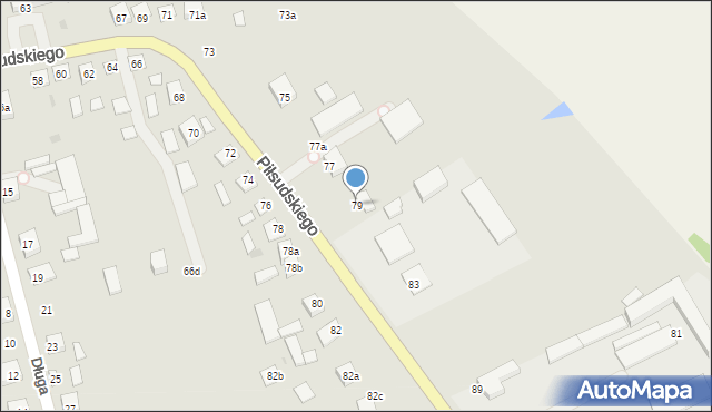 Modliborzyce, Piłsudskiego Józefa, marsz., 79, mapa Modliborzyce