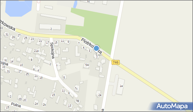 Modliszewice, Piotrkowska, 1, mapa Modliszewice