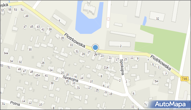 Modliszewice, Piotrkowska, 25, mapa Modliszewice