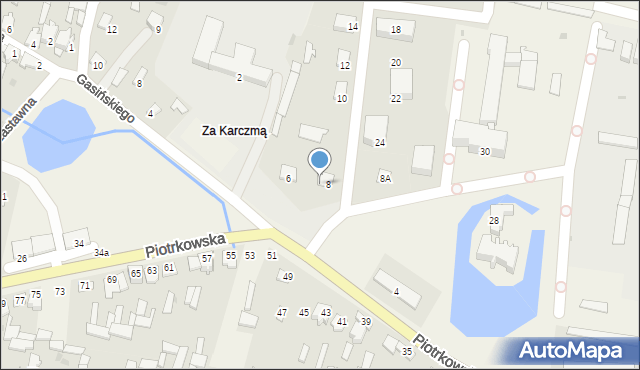 Modliszewice, Piotrkowska, 8b, mapa Modliszewice
