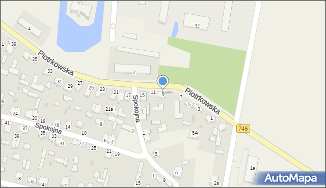 Modliszewice, Piotrkowska, 9, mapa Modliszewice