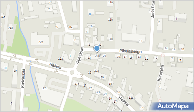 Mogilno, Piłsudskiego Józefa, marsz., 23a, mapa Mogilno