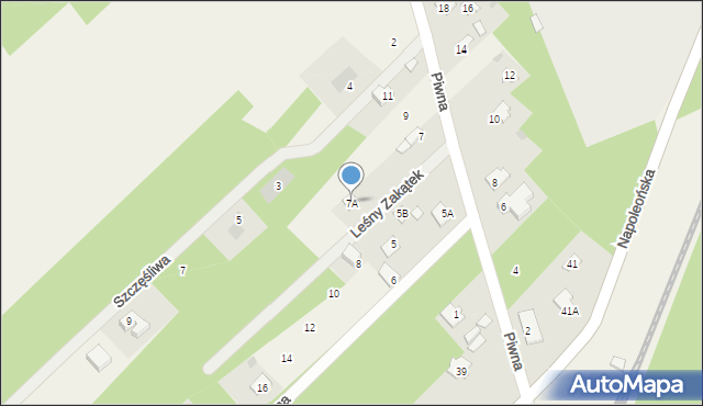 Mostówka, Piwna, 7A, mapa Mostówka