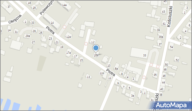 Mrocza, Piotra, 10b, mapa Mrocza