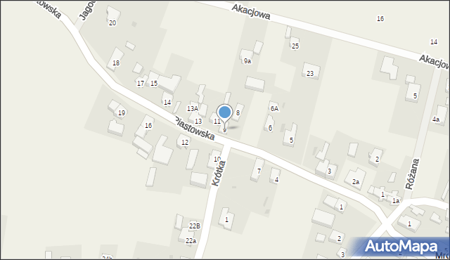 Mrozów, Piastowska, 9, mapa Mrozów