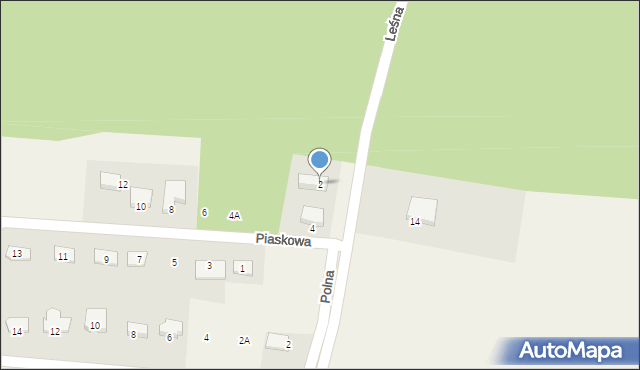 Mszanowo, Piaskowa, 2, mapa Mszanowo