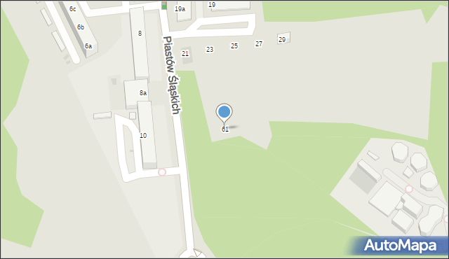 Mysłowice, Piastów Śląskich, 61, mapa Mysłowice