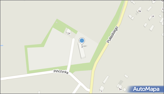 Myszków, Pińczycka, 2, mapa Myszków