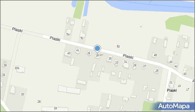 Narew, Piaski, 37, mapa Narew