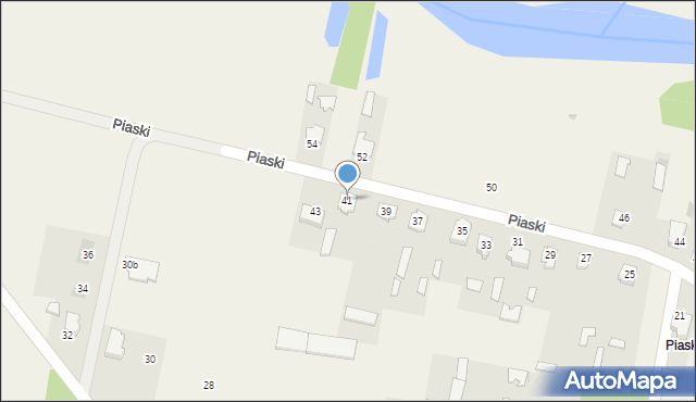 Narew, Piaski, 41, mapa Narew