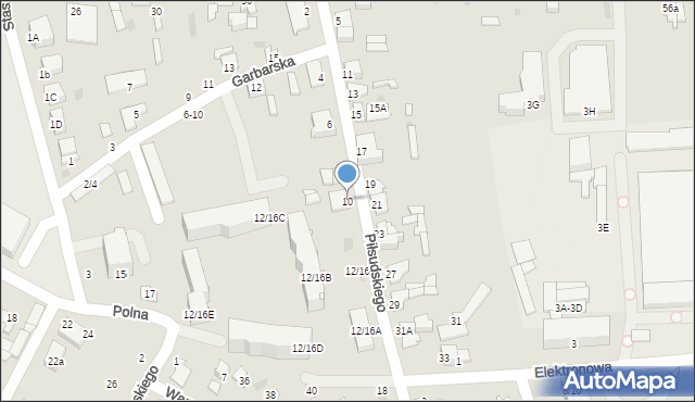 Nasielsk, Piłsudskiego Józefa, marsz., 10, mapa Nasielsk